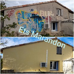 Enlèvement des tags et mise en peinture